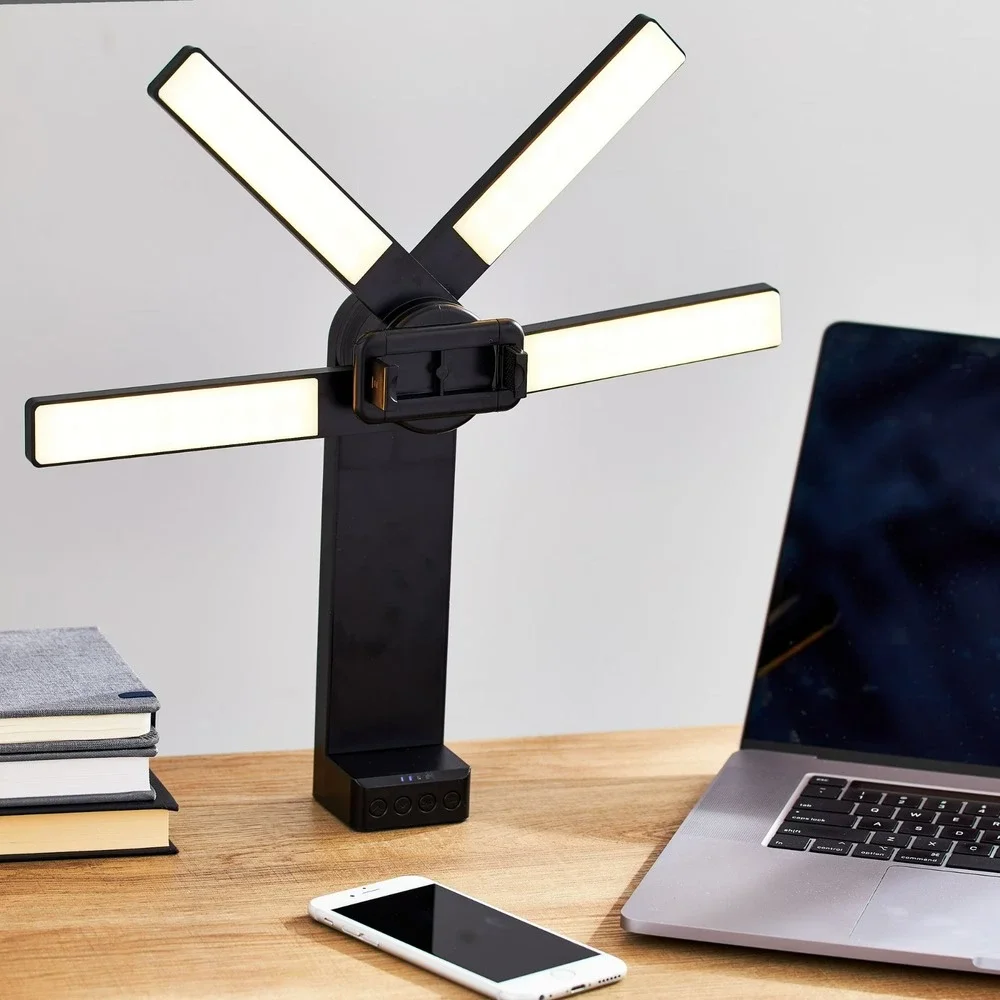 focus onn. Portable Spray Light with Adjustable LED Arms - Selfie light